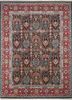 spr-41 caviar/ribbon red blue wool hand knotted Rug
