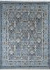 spr-41 frost gray/nickel grey and black wool hand knotted Rug