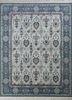 spr-41 snow white/denim ash ivory wool hand knotted Rug