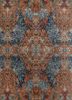 srb-154 tabasco/denim ash  wool and bamboo silk hand knotted Rug
