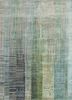 unstring by kavi blue wool and bamboo silk hand knotted Rug - HeadShot
