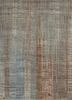 srb-701 ashwood/copper tan grey and black wool and bamboo silk hand knotted Rug