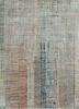 srb-701 ashwood/ocean blue grey and black wool and bamboo silk hand knotted Rug