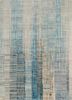 srb-701 ashwood/ensign blue grey and black wool and bamboo silk hand knotted Rug