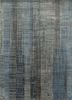 srb-701 steel blue/classic gray blue wool and bamboo silk hand knotted Rug