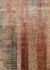 srb-701 dark ivory/copper tan ivory wool and bamboo silk hand knotted Rug