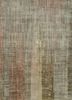 SRB-701 Classic Gray/Copper Tan grey and black wool and bamboo silk hand knotted Rug