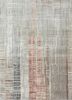 srb-701 ashwood/light rust grey and black wool and bamboo silk hand knotted Rug