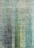 SRB-701 Classic Gray/Light Turquoise grey and black wool and bamboo silk hand knotted Rug