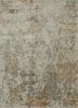srb-703 classic gray/honey grey and black wool and bamboo silk hand knotted Rug