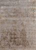 srb-703 silky beige/cumin ivory wool and bamboo silk hand knotted Rug