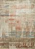 SRB-709 Antique White/Copper Tan ivory wool and bamboo silk hand knotted Rug