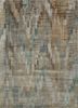 srb-727 linen/classic gray ivory wool and bamboo silk hand knotted Rug