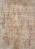srb-729 antique white/pink tint ivory wool and bamboo silk hand knotted Rug
