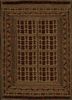 svtd-22 mocha/deep red beige and brown wool hand knotted Rug