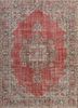 svtk-42 redwood/liquorice red and orange wool hand knotted Rug