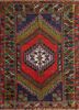 svtk-62 amber green/amber green red and orange wool hand knotted Rug