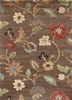 taq-104 cocoa brown/cocoa brown beige and brown wool and viscose hand tufted Rug