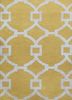 taq-193 bright yellow/white gold wool and viscose hand tufted Rug