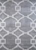 TAQ-193 Ashwood/Antique White grey and black wool and viscose hand tufted Rug