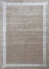 taq-4167(md) beige/white beige and brown wool and viscose hand tufted Rug