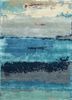 taq-4312 ocean blue/inky sea blue wool and viscose hand tufted Rug