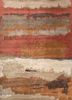 taq-4312 red ochre/silver red and orange wool and viscose hand tufted Rug