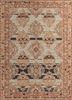 TLA-4053(CM-01) Soft Beige/Soft Coral beige and brown wool hand tufted Rug