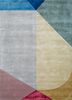 TNQ-3233 BlueBell/Pastel Yellow blue wool and viscose hand tufted Rug