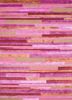 tnq-364 dark magenta/medium rose pink and purple wool and viscose hand tufted Rug