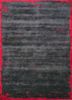TNQ-4394 Black Olive/Salsa grey and black wool and viscose hand tufted Rug
