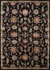 top-1501 ebony/sand grey and black wool and viscose hand tufted Rug