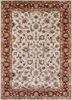 top-1502 antique white/red ivory wool and viscose hand tufted Rug