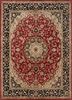 top-1504 red/ebony red and orange wool and viscose hand tufted Rug