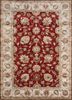 top-1506 red/antique white red and orange wool and viscose hand tufted Rug