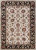 top-1506 antique white/ebony ivory wool and viscose hand tufted Rug
