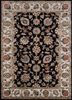 top-1506 ebony/antique white grey and black wool and viscose hand tufted Rug