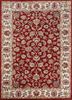 top-1514 red/antique white red and orange wool and viscose hand tufted Rug