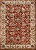 top-1516 red oxide/sand red and orange wool and viscose hand tufted Rug