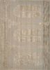 TOP-164 Light Gold/Medium Brown gold wool and viscose hand tufted Rug