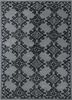 tra-13050 dark gray/ebony grey and black wool hand tufted Rug