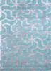 tra-13052 silver sea moss/dark shadow blue wool and viscose hand tufted Rug