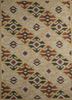 tra-13085 linen/antique green ivory wool hand tufted Rug