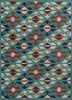 tra-13085 classic gray/teal blue grey and black wool hand tufted Rug
