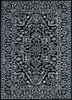 tra-13338 ebony/white grey and black wool and viscose hand tufted Rug