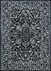 tra-13338 antique white/ebony grey and black wool and viscose hand tufted Rug