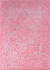 tra-13338 tea rose/antique white pink and purple wool and viscose hand tufted Rug