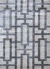 tra-13341 antique white/charcoal slate beige and brown viscose hand tufted Rug