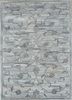 tra-13352 creamy white/frost gray ivory wool and viscose hand tufted Rug