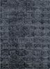 tra-13354 ebony/charcoal slate grey and black wool and viscose hand tufted Rug